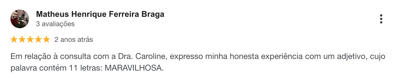 Depoimento de paciente 9